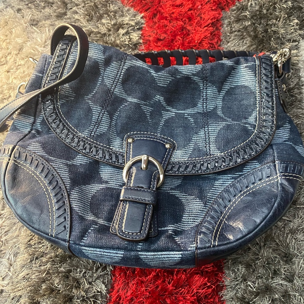 Blue Jean coach purse